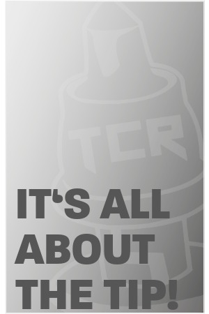 Graphic with TCR Logo and slogan